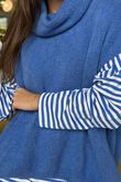 Morag Cowl Knit Tank Soft Cobalt /8 =